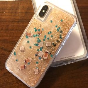 Waterfall iPhone case coffee theme.